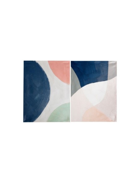 Set 2 Lienzos GIZELA, Lienzo / Multicolor - Kodu Home Design