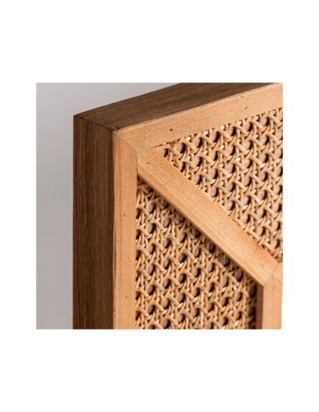 Espejo ZETEL, Ratán / Marrón - Kodu Home Design