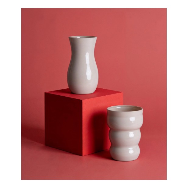 Florero KERR, Vidrio / Rosa Palo -...