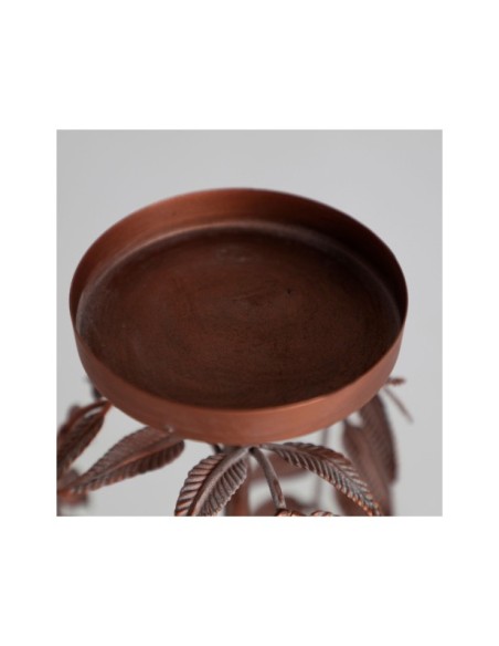 Candelabro Palmera LUCERNA Ø16x45 cm, Hierro / Cobre - Kodu Home Design