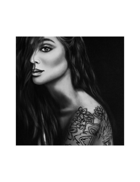 Lienzo HINA, Lienzo / Negro - Kodu Home Design