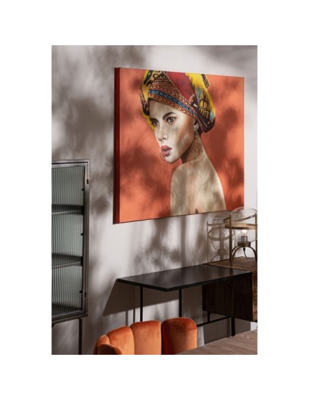 Lienzo YUA, Lienzo / Naranja - Kodu Home Design