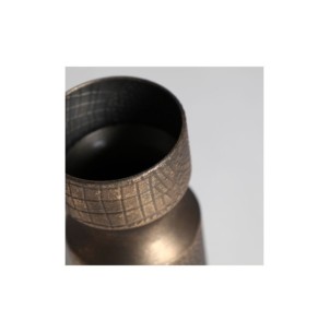 Jarrón VESC Ø13x31 cm, Acero / Oro - Kodu Home Design 2