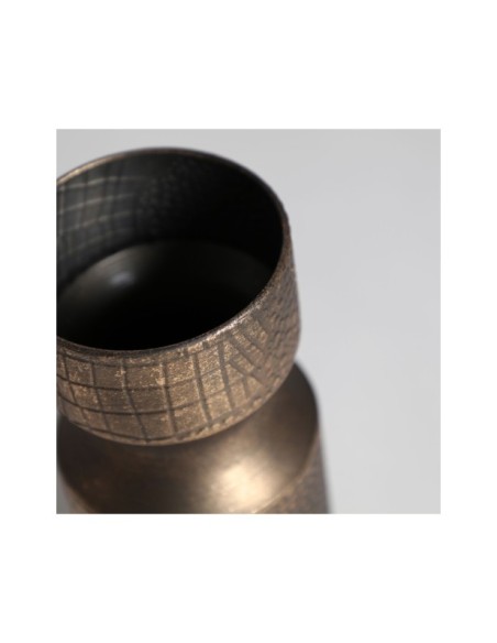 Jarrón VESC Ø13x31 cm, Acero / Oro - Kodu Home Design
