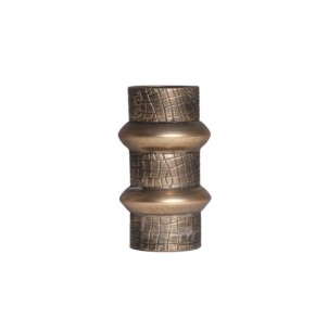 Jarrón VESC Ø14x24 cm, Acero / Oro - Kodu Home Design