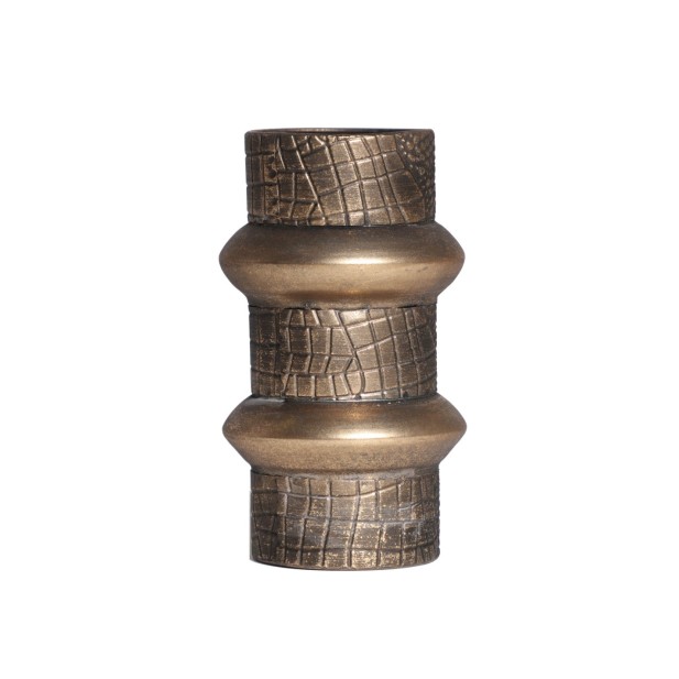 Jarrón VESC Ø14x24 cm, Acero / Oro -...