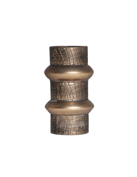 Jarrón VESC Ø14x24 cm, Acero / Oro - Kodu Home Design