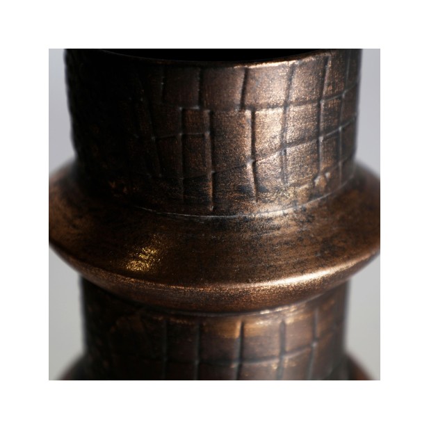 Jarrón VESC Ø14x24 cm, Acero / Oro -...