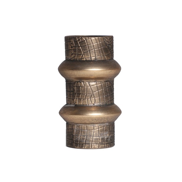 Jarrón VESC Ø18x29 cm, Hierro / Oro -...