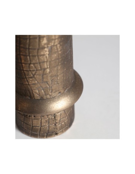 Jarrón VESC Ø14x26 cm, Hierro / Oro - Kodu Home Design