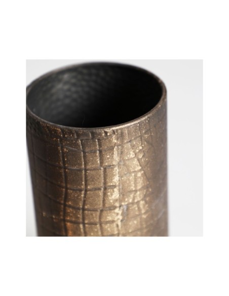 Jarrón VESC Ø14x26 cm, Hierro / Oro - Kodu Home Design