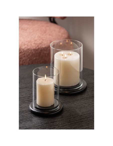 Set 2 Portavelas BLASIGE, DM / Negro - Kodu Home Design