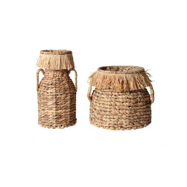 Set 2 Cestos KASSES, Fibra Natural /...
