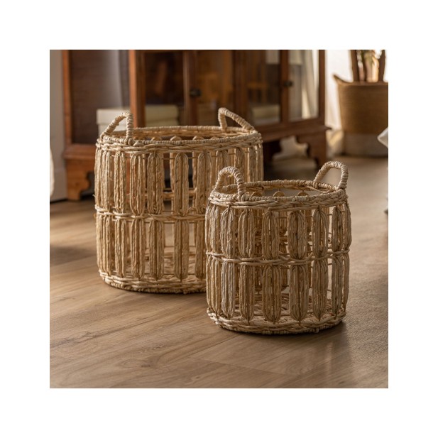Set 2 Cestos DIEKY, Fibra Natural /...