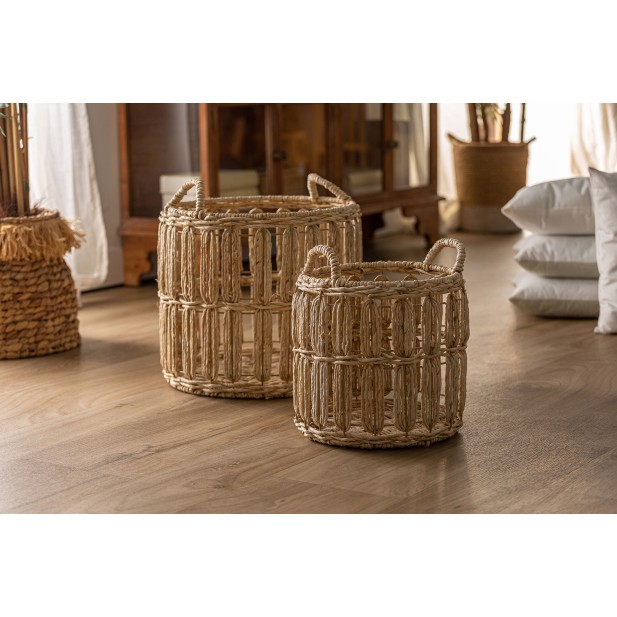 Set 2 Cestos DIEKY, Fibra Natural /...