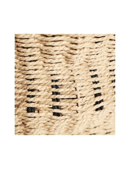 Set 2 Cestos WICA, Fibra Natural / Negro, Natural - Kodu Home Design