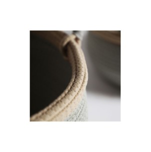 Set 2 Cestos CLEO, Algodón / Gris, Natural - Kodu Home... 2