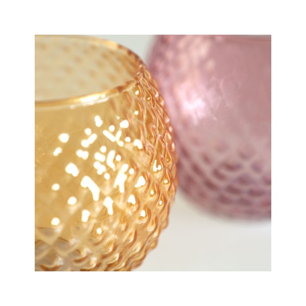 Set 4 Portavelas JUKE, Vidrio /...