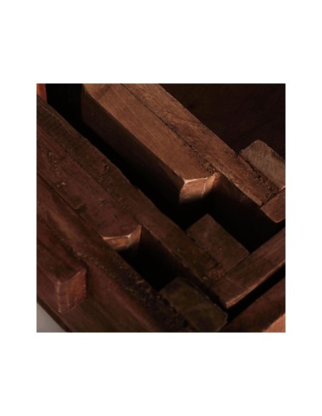 Set 3 Cajas AKVIRAN, Caoba / Marrón - Kodu Home Design