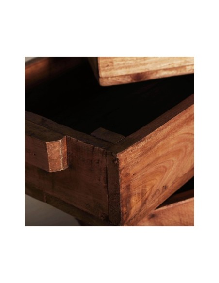 Set 3 Cajas AKVIRAN, Caoba / Marrón - Kodu Home Design