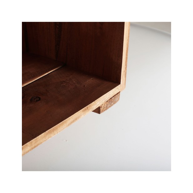 Set 2 Cajas AKVIRAN, Caoba / Marrón -...