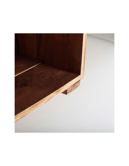 Set 2 Cajas AKVIRAN, Caoba / Marrón - Kodu Home Design