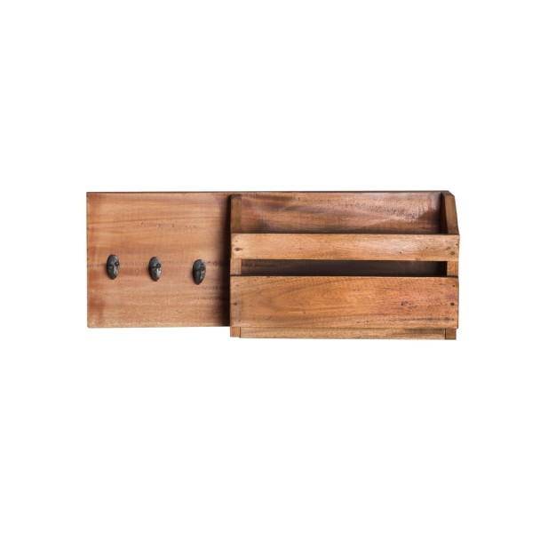 Perchero AKVIRAN, Caoba / Marrón -...