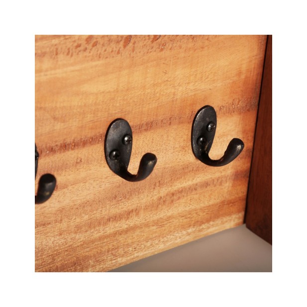 Perchero AKVIRAN, Caoba / Marrón -...