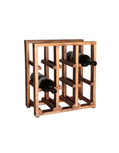 Botellero AKVIRAN, Caoba / Marrón - Kodu Home Design