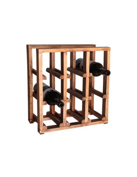 Botellero AKVIRAN, Caoba / Marrón - Kodu Home Design