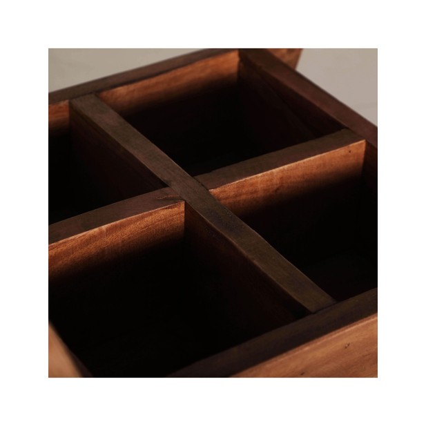 Macetero Bandeja AKVIRAN, Caoba /...