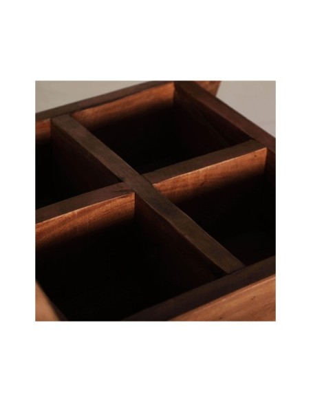 Macetero Bandeja AKVIRAN, Caoba / Marrón - Kodu Home Design