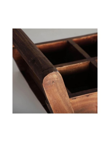 Macetero Bandeja AKVIRAN, Caoba / Marrón - Kodu Home Design