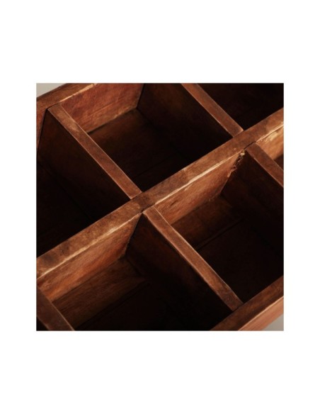 Macetero Bandeja AKVIRAN, Caoba / Marrón - Kodu Home Design