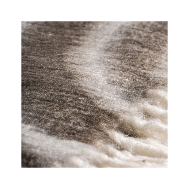 Manta Plaid DUNIA, Acrílico / Marrón...