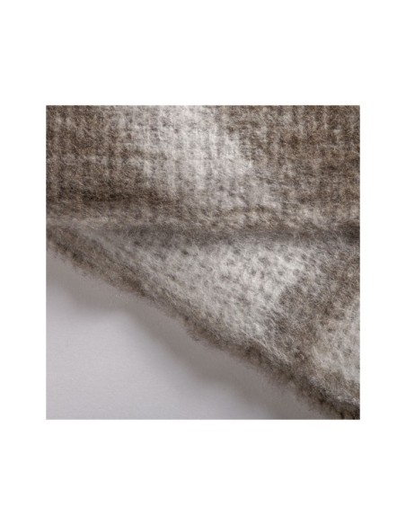 Manta Plaid DUNIA 125x160 cm, Acrílico / Marrón - Kodu Home Design