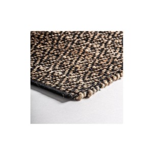 Alfombra ELARA 310x200 cm, Yute / Negro - Kodu Home Design 2