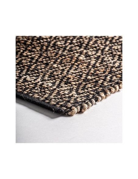 Alfombra ELARA 310x200 cm, Yute / Negro - Kodu Home Design