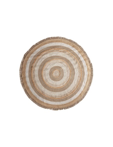 Alfombra ELA 220x220 cm, Yute / Marrón - Kodu Home Design