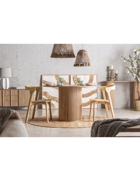 Alfombra EBBA 182x182 cm, Yute / Marrón - Kodu Home Design