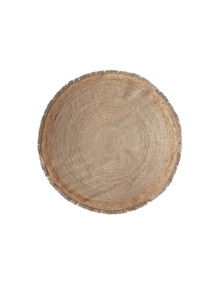 Alfombra EDNA 220x220 cm, Yute / Marrón - Kodu Home Design