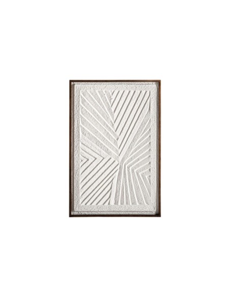 Cuadro NAKAL, Papel Maché / Blanco, Marrón - Kodu Home Design