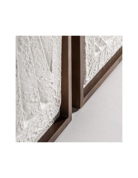 Cuadro NAKAL, Papel Maché / Blanco, Marrón - Kodu Home Design