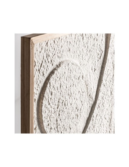 Cuadro PARKER, Papel Maché / Blanco, Natural - Kodu Home Design