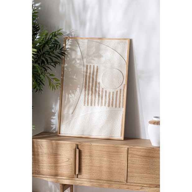 Cuadro PARKER, Papel Maché / Blanco,...