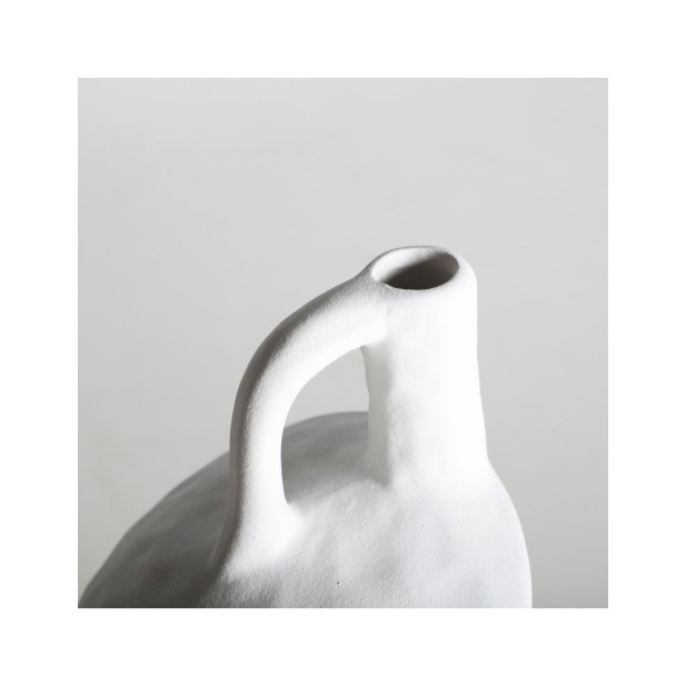 Jarrón BLECK, Cerámica / Blanco -...