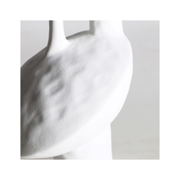 Jarrón BLECK, Cerámica / Blanco -...