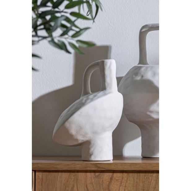 Jarrón BLECK, Cerámica / Blanco -...