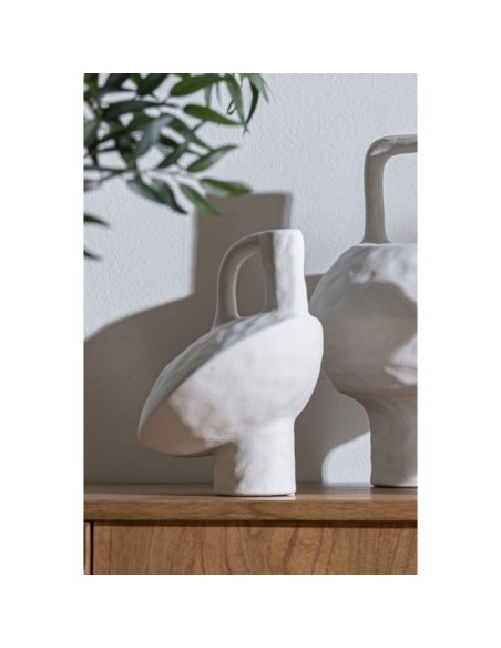 Jarrón BLECK, Cerámica / Blanco - Kodu Home Design