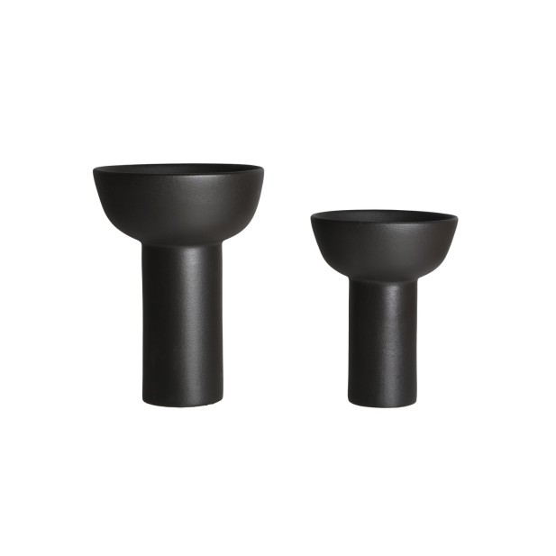 Jarrón GLESSY, Cerámica / Negro -...